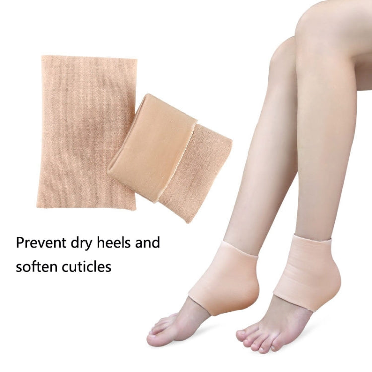 1 Pair SEBS Heel Protector Foot Socks, Skin Color