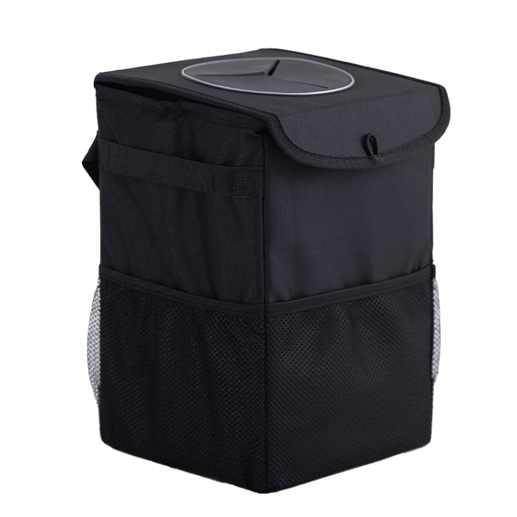 With Cover Car Trash Can Foldable Car Chair Back Trash Can Waterproof Box, Size:, 15 x 15 x 25cm, 20 x 20 x 30cm