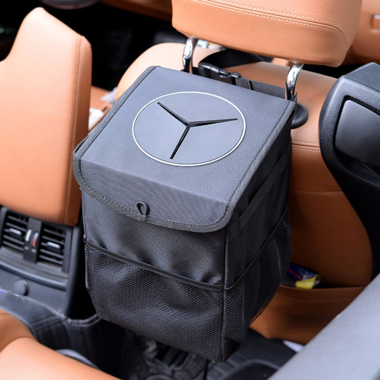 With Cover Car Trash Can Foldable Car Chair Back Trash Can Waterproof Box, Size:, 15 x 15 x 25cm, 20 x 20 x 30cm