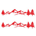 2 PCS D-791 Mountain Forest Car Sticker SUV Off-Road Vehicle Body Sticker Rear Windshield Car Sticker