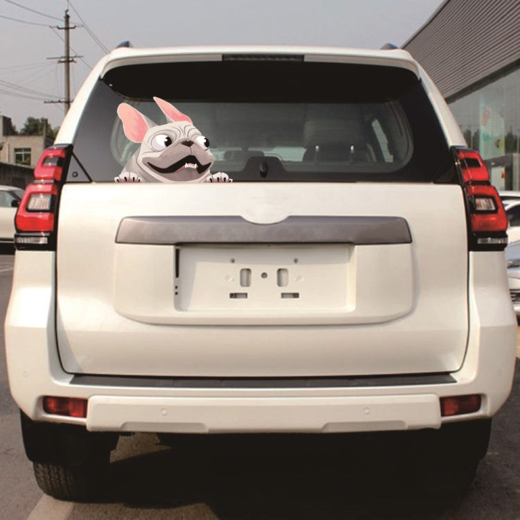 3 PCS D-840 Three-Dimensional Personalized Graphic Car Sticker Puppy Cartoon Colorful Vinyl Decals For Car Windows, A, B, C