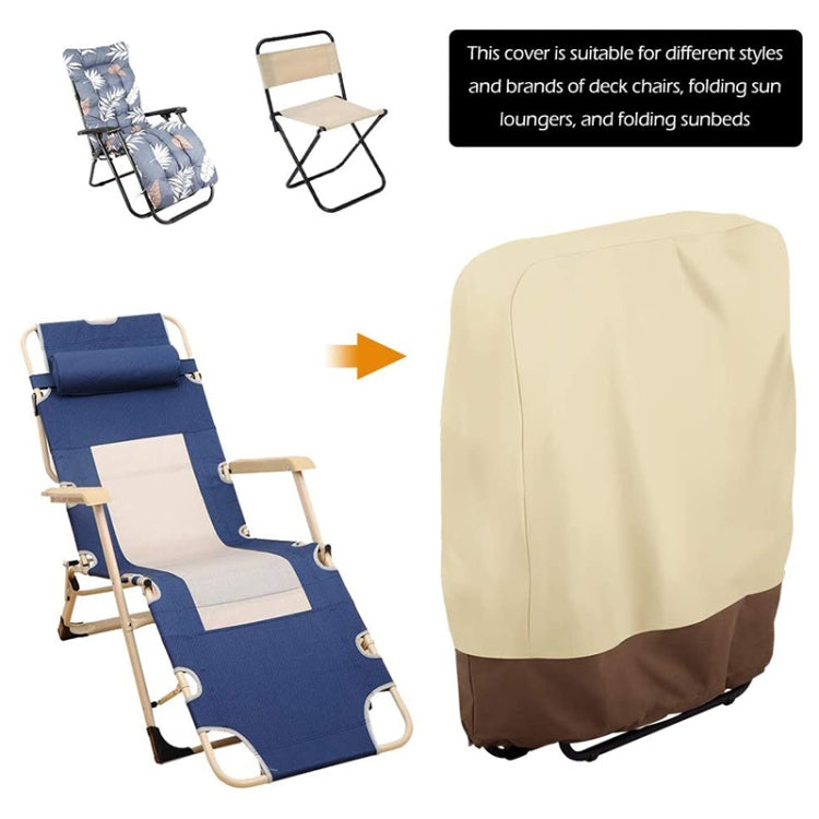 82x93cm Outdoor Deck Chair Cover Waterproof Garden Terrace Patio Chair Cover, Fabric:, 190T Polyester, 420D Oxford, 600D Oxford
