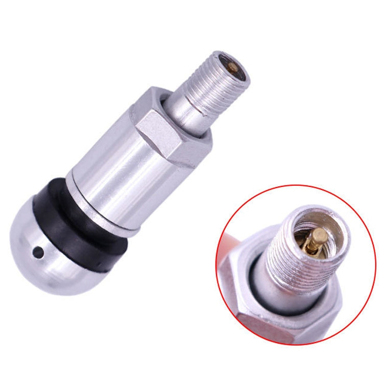 10 Sets Car Tire Air Nozzle Aluminum Alloy Vacuum Tire Hub Car Tire Valve Core Explosion-Proof Universal Type, 10 Sets