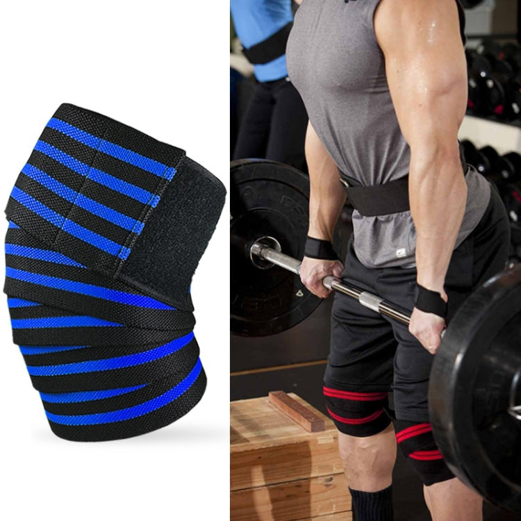 Nylon Four Stripes Bandage Wrapped Sports Knee Pads, Nylon Knee Pads(Black Red), Nylon Knee Pads (Black Yellow), Nylon Knee Pads (Black Light Blue), Nylon Knee Pads (Black Green), Nylon Knee Pads (Black Orange), Nylon Knee Pads (Black Ash)             ...