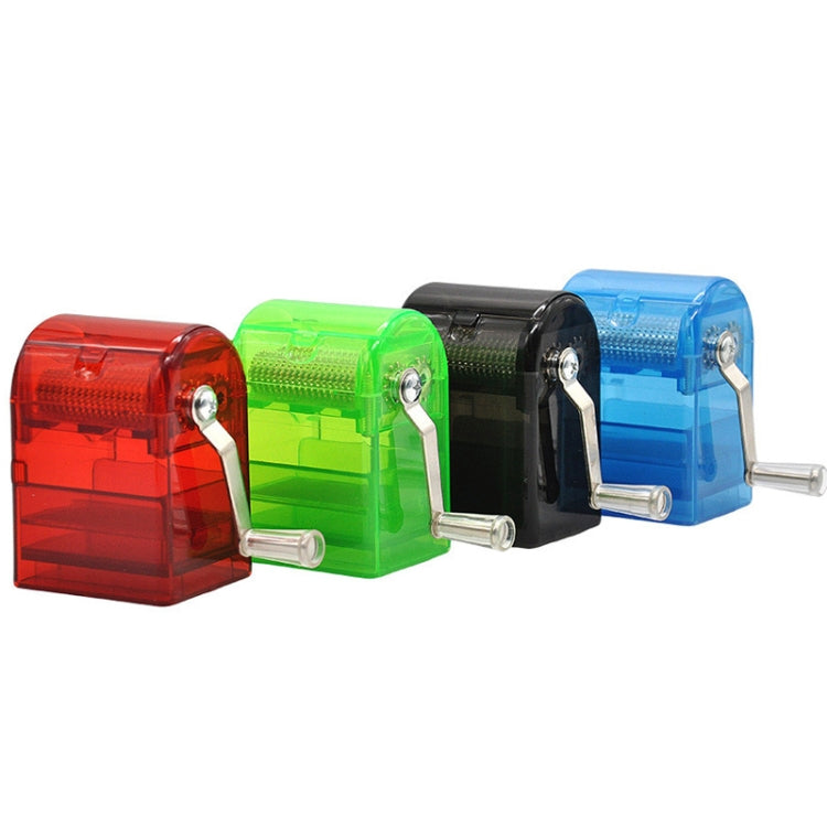 MYQ-053 Hand-cranked Cigarette Grinder Cigarette Puller Plastic Drawer Grinder, Red, Green, Black, Blue