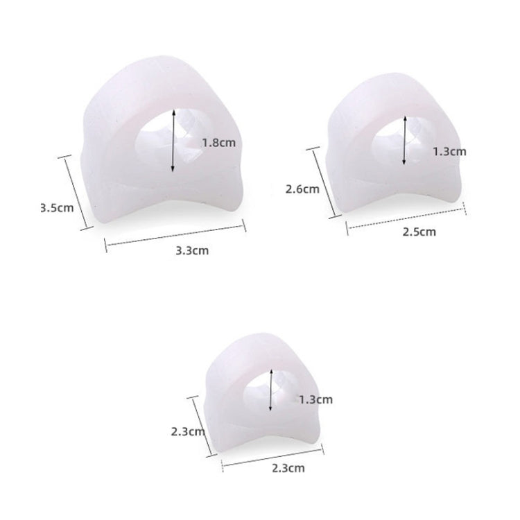 10 Pairs Great Toe Orthosis Separator Soft and Comfortable Toe Care Cover, S, M, L