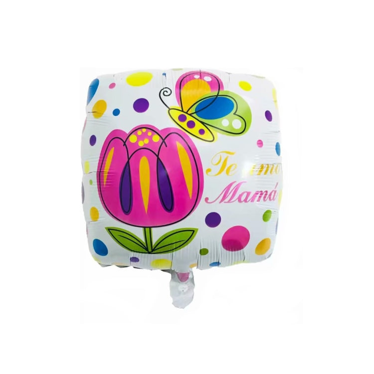 10 PCS 18 Inch  Spanish Mother Day Balloon Cartoon Shaped Aluminum Film Balloon Children Party Decoration Balloon, Yellow, White, Blue, Red, Pink, Gold, A, B, C, D, E, F, G, H, I, J, K, L