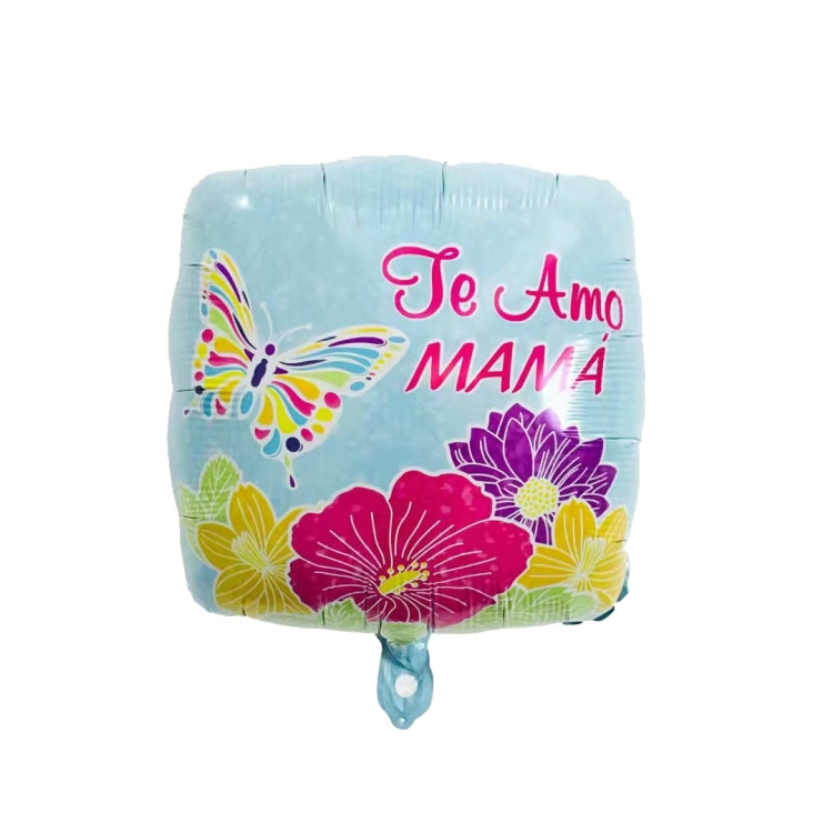 10 PCS 18 Inch  Spanish Mother Day Balloon Cartoon Shaped Aluminum Film Balloon Children Party Decoration Balloon, Yellow, White, Blue, Red, Pink, Gold, A, B, C, D, E, F, G, H, I, J, K, L