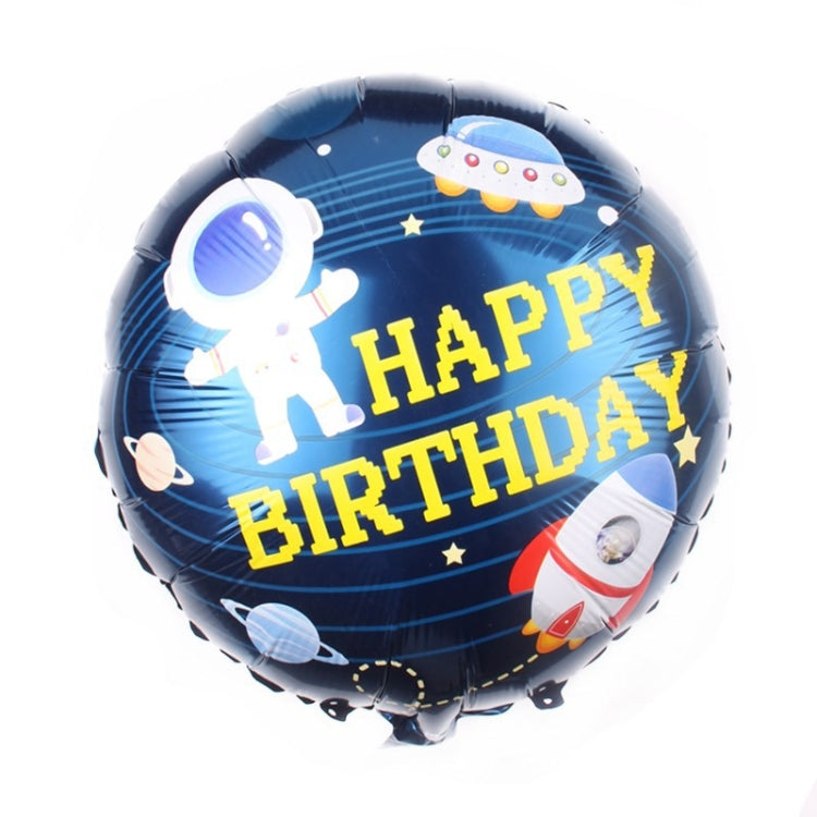 10 PCS Space Aluminum Film Balloon Children Decorate Birthday Party Decoration Balloons,Style:, Golden Space Man, Double-sided Space Man, Round Rocket, Space Rocket, Astronaut, Earth, Retro Plane, Universe, Space Birthday, Blue