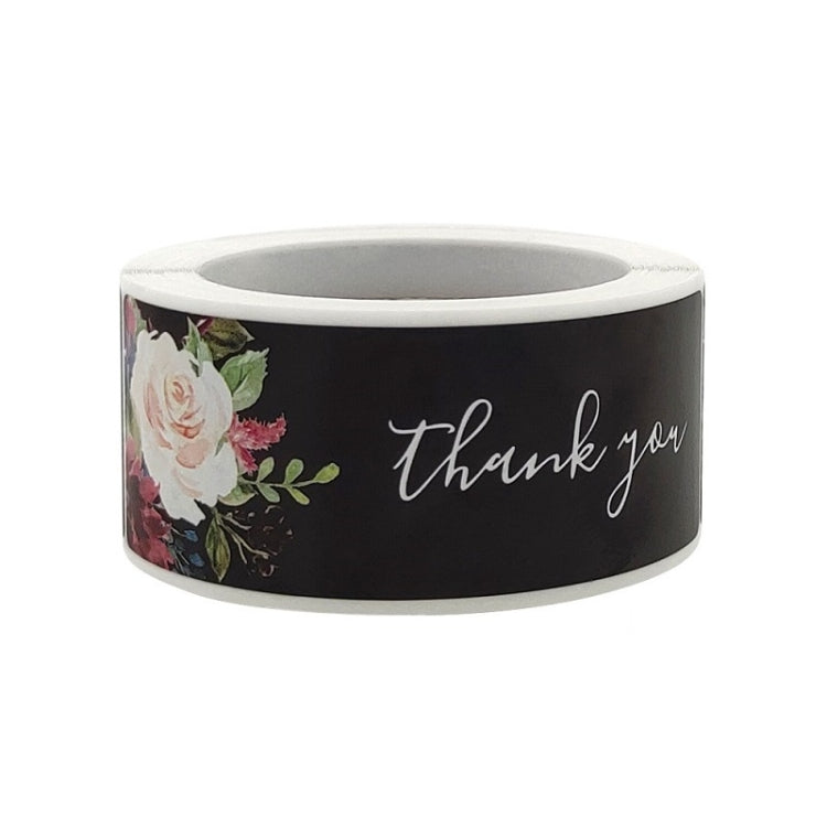 10 PCS Thank You Flower Sticker Gift Wrap Sealing Sticker, A-415, A-416, A-417