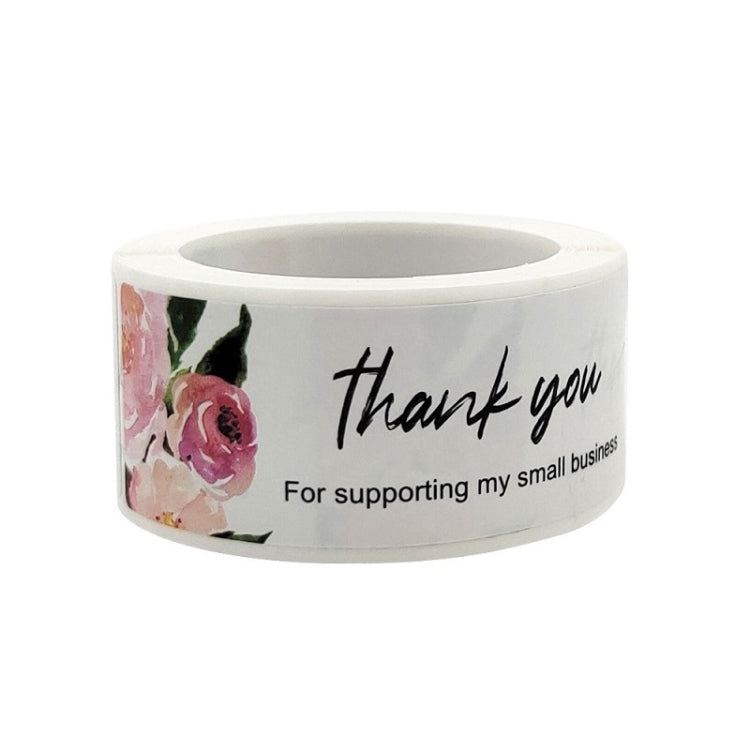 10 PCS Thank You Flower Sticker Gift Wrap Sealing Sticker, A-415, A-416, A-417