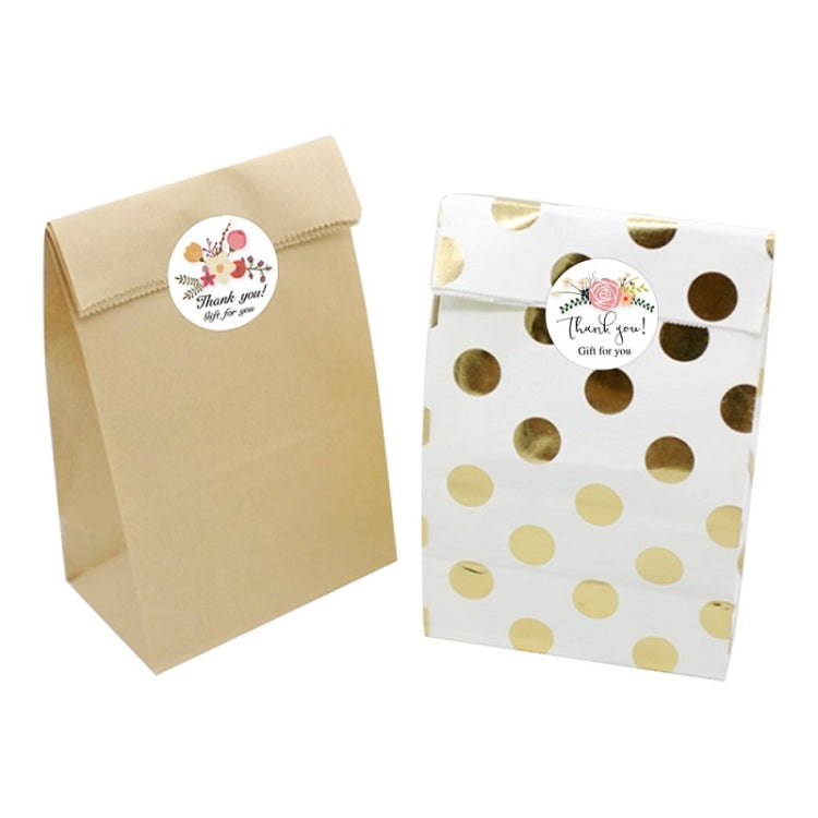 Flower Hand-decorated Thank You Sealing Sticker Gift Envelope Decoration Sticker, K-103 Stickers