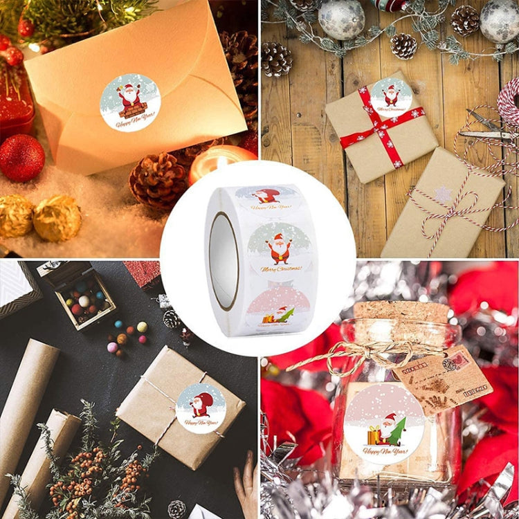 Christmas Santa Sticker Self-Adhesive Gift Tag, LG-210922-38-005