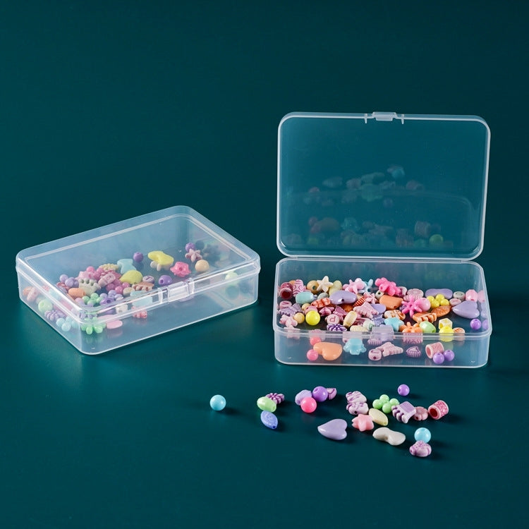 10 PCS Rectangular PP Plastic Box Transparent Packaging Box With Cover Plastic Parts Hardware Tool Storage Box, 10 PCS Rectangular