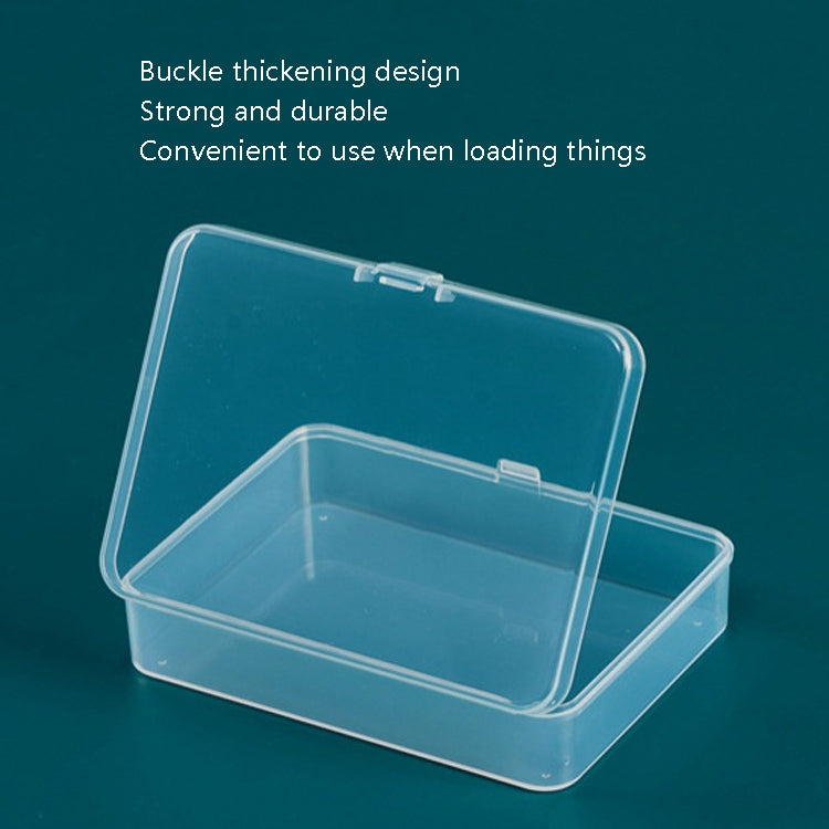 10 PCS Rectangular PP Plastic Box Transparent Packaging Box With Cover Plastic Parts Hardware Tool Storage Box, 10 PCS Rectangular