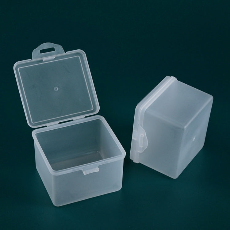 10 PCS PP Matte Material Plastic Box With Cover Parts Tool Storage Box Square Product Box, 10 PCS