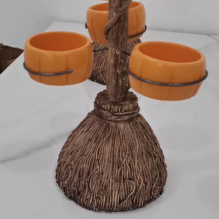 Halloween Pumpkin Snack Bowl Stand Decorative Storage Rack,Style:, Six Cups Set