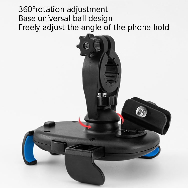 CYCLINGBOX BG-2935 Bicycle Mobile Phone Bracket With Umbrella Waterproof Navigation Electric Car Mobile Phone Frame, Style:, Handlebar Installation (Black), Handlebar Installation (Red), Handlebar Installation (Blue), Handlebar Installation (Yellow)   ...