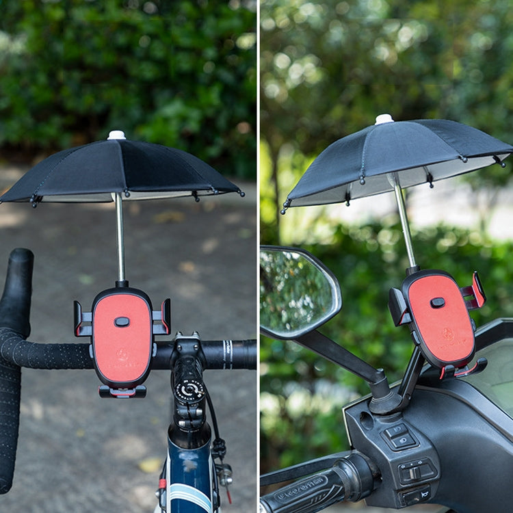 CYCLINGBOX BG-2935 Bicycle Mobile Phone Bracket With Umbrella Waterproof Navigation Electric Car Mobile Phone Frame, Style:, Handlebar Installation (Black), Handlebar Installation (Red), Handlebar Installation (Blue), Handlebar Installation (Yellow)   ...