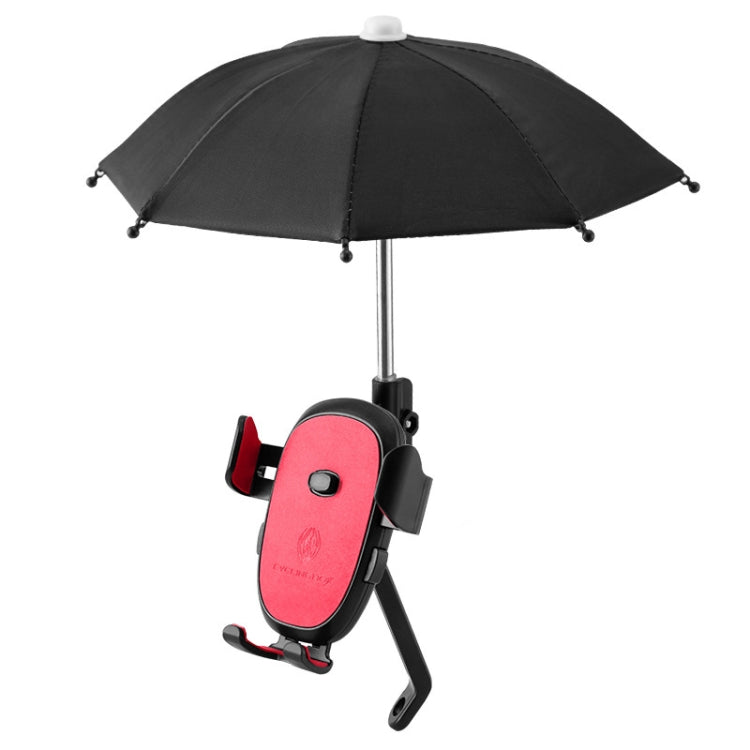 CYCLINGBOX BG-2935 Bicycle Mobile Phone Bracket With Umbrella Waterproof Navigation Electric Car Mobile Phone Frame, Style:, Handlebar Installation (Black), Handlebar Installation (Red), Handlebar Installation (Blue), Handlebar Installation (Yellow)   ...