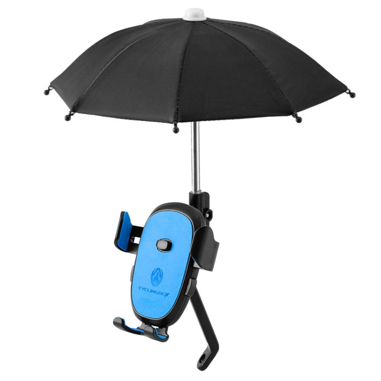 CYCLINGBOX BG-2935 Bicycle Mobile Phone Bracket With Umbrella Waterproof Navigation Electric Car Mobile Phone Frame, Style:, Handlebar Installation (Black), Handlebar Installation (Red), Handlebar Installation (Blue), Handlebar Installation (Yellow)   ...