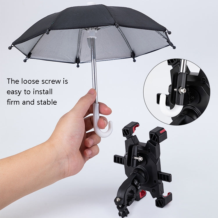 CYCLINGBOX Bicycle Mobile Phone Bracket With Parasol Rider Mobile Phone Frame, Style:, Handlebar Installation (Black), Handlebar Installation (Red), Handlebar Installation (Yellow), Handlebar Installation (Bue), Rearview Mirror Installation (Black)    ...