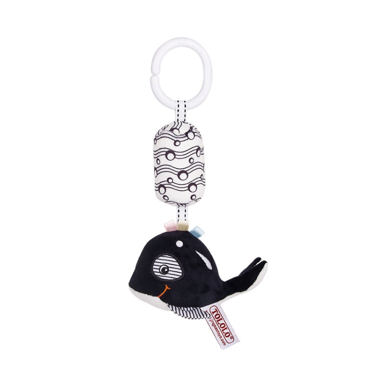 TOLOLO T168231-4 Newborn Bed Bell Early Education Toy Visually Inspires Black And White Wind Chimes Baby Bed Hanging, 4A Whale, 4B Striped Fish, 4C Tropical fish, 4D Starfish