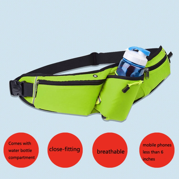 Outdoor Sports Water Bottle Waist Bag Multifunctional Fitness Running Mobile Phone Invisible Waist Bag, Black, Blue, Violet, Rose Red, Fluorescent Green, Royal Blue, Army Green