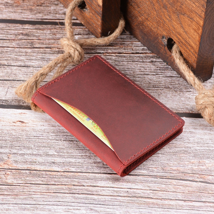 Cowhide Card Holder Simple Bank Card Storage Folder Membership Card Holder Wallet, Crazy Horse Skin Brown, Crazy Horse Skin Coffee, Crazy Horse Skin Ink Green, Crazy Horse Skin Black, Crazy Horse Skin Wine Red, Crazy Horse Skin Blue