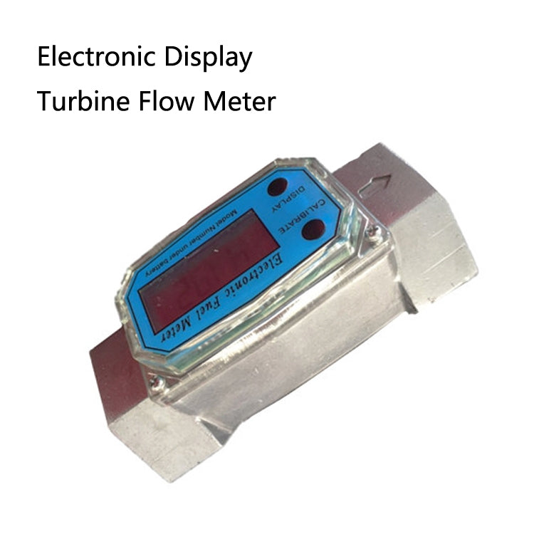BD-H01 Electronic Display Turbine Flow Meter Metering Diesel Kerosene Methanol Urea Flow Meter Count Flow Meter, 1 Inch, 1.5 Inch