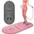 8mm TPE Sound-Absorbing And Shock-Absorbing Skipping Mat Home Indoor Sports Fitness Mat, Fitness Mat Grey, Fitness Mat Pink