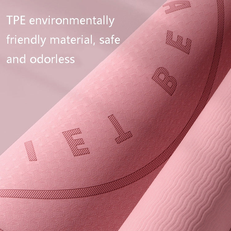 8mm TPE Sound-Absorbing And Shock-Absorbing Skipping Mat Home Indoor Sports Fitness Mat, Fitness Mat Grey, Fitness Mat Pink