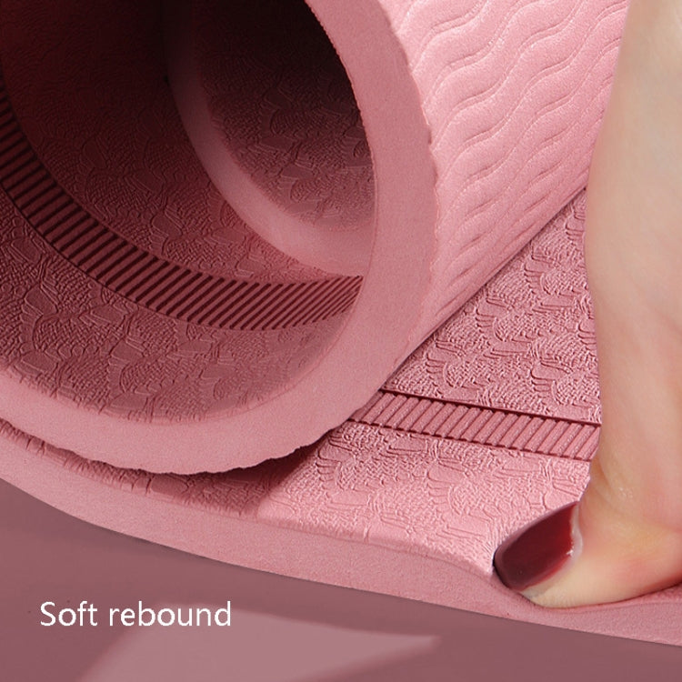 8mm TPE Sound-Absorbing And Shock-Absorbing Skipping Mat Home Indoor Sports Fitness Mat, Fitness Mat Grey, Fitness Mat Pink