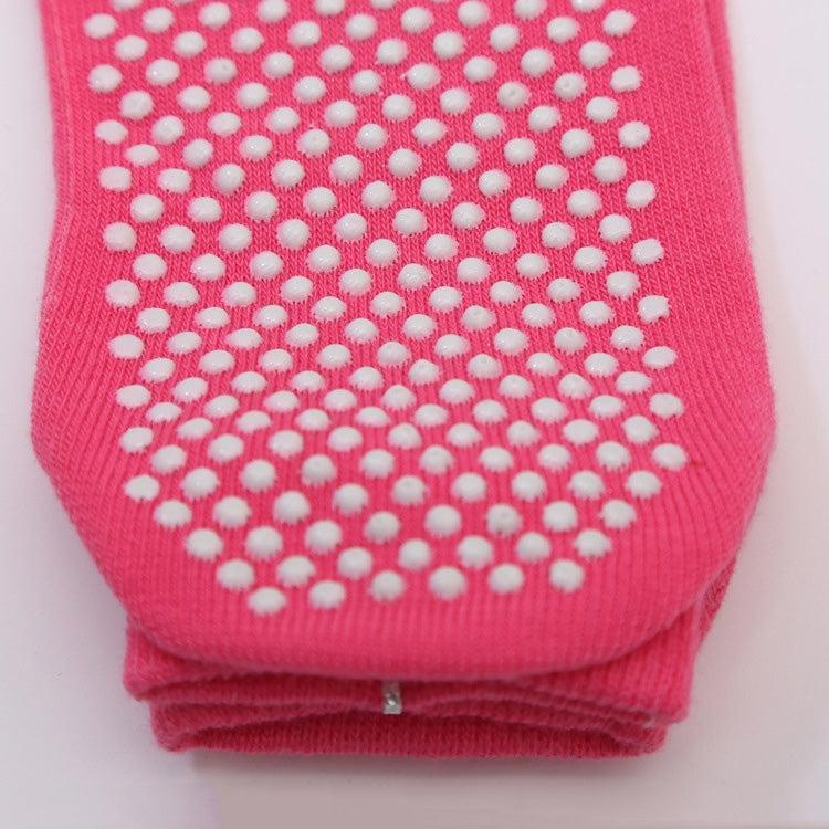 1 Pair Four Seasons Cotton Five-Toed Yoga Socks Silicone Non-Slip Five-Toed Socks, Black, Grey, Purple, Blue, Rose Red