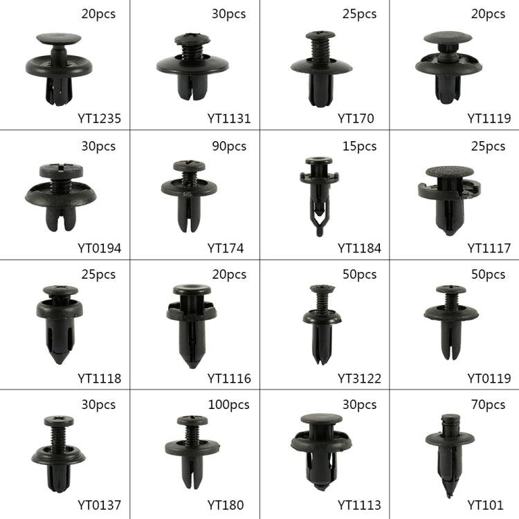 Buckle 16 Kinds Of Automobile Repair Parts, 620 in 1