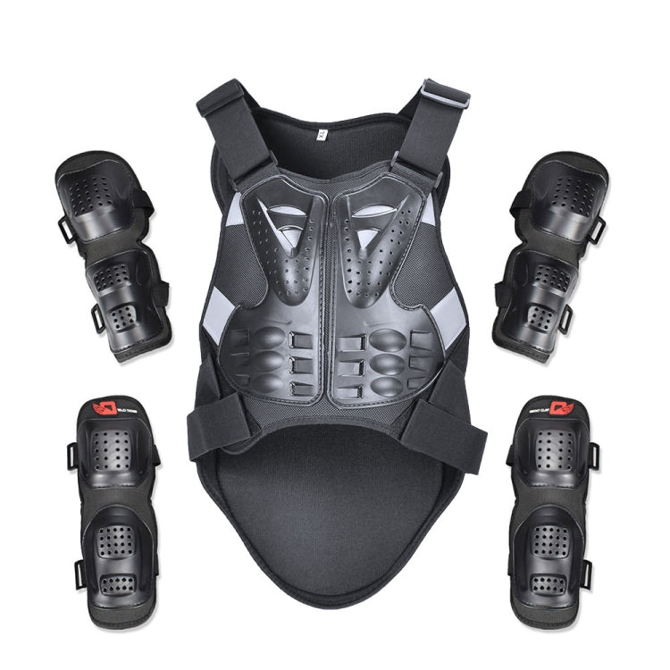 GHOST RACING GR-HJY08 Motorcycle Adult Protective Gear Anti-Fall Riding Clothes Hard Shell Protective Vest Suit, L, XL