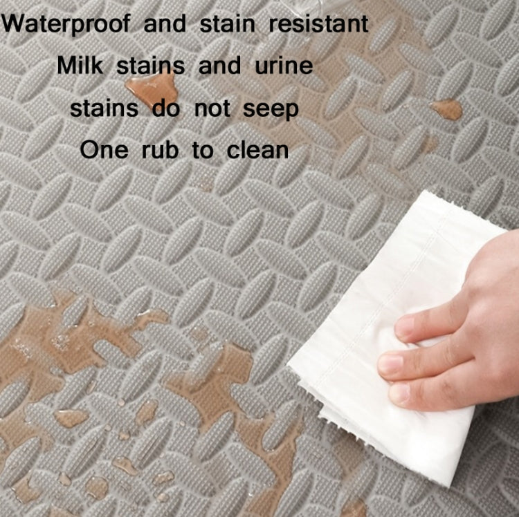Household Stitching Leaf Pattern Thick Foam Crawling Mat, 30x1.0cm, 60x1.0cm, 30x1.2cm