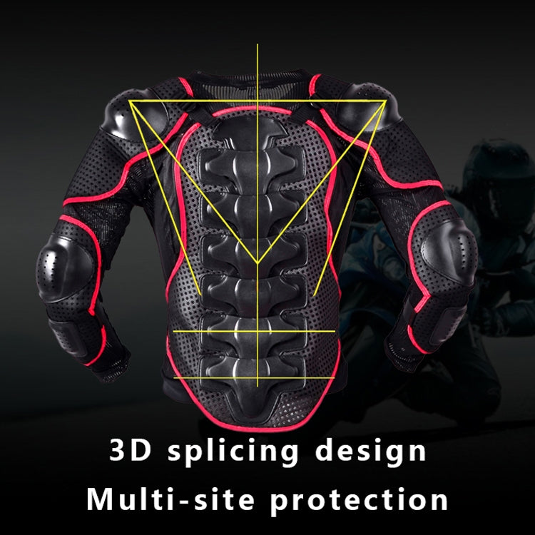 GHOST RACING F060 Motorcycle Armor Suit Riding Protective Gear Chest Protector Elbow Pad Fall Protection Suit, S, M, L, XL, XXL, XXXL