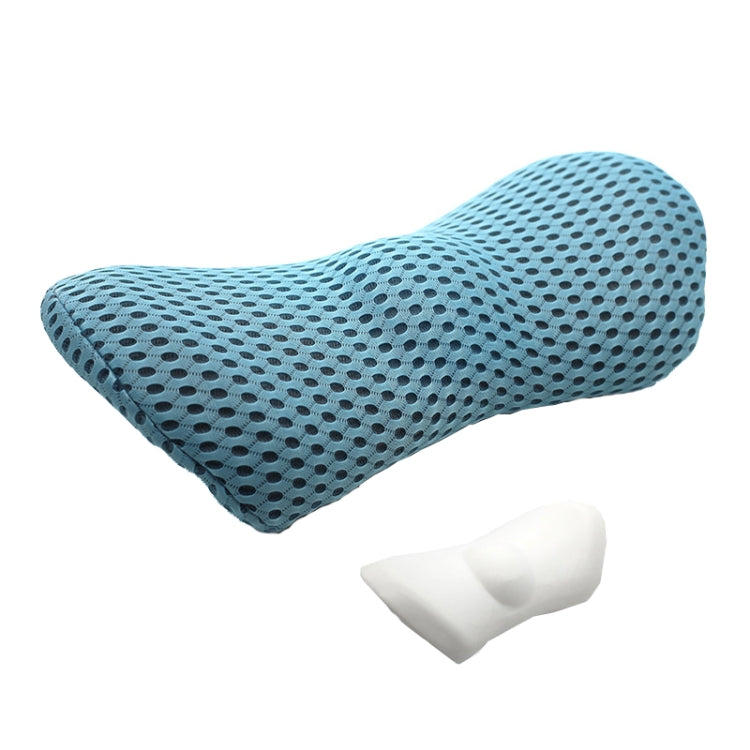 Car Supplies Lumbar Support Memory Foam Car Backrest Lumbar Cushion Seat Cushion Lumbar Pillow, 4D Grid Blue, 4D Grid Light Gray, 4D Grid Dark Gray, 4D Grid Black, Blue+Light Gray, Green+Light Gray, Crystal Velvet Dark Gray, Comfortable Pink           ...