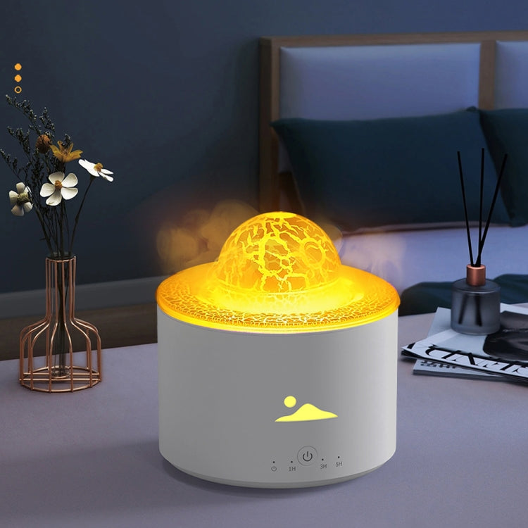 HX-130 Colorful Night Light Planet Desktop Flame Aromatherapy Humidifier, US Plug, EU Plug, UK Plug