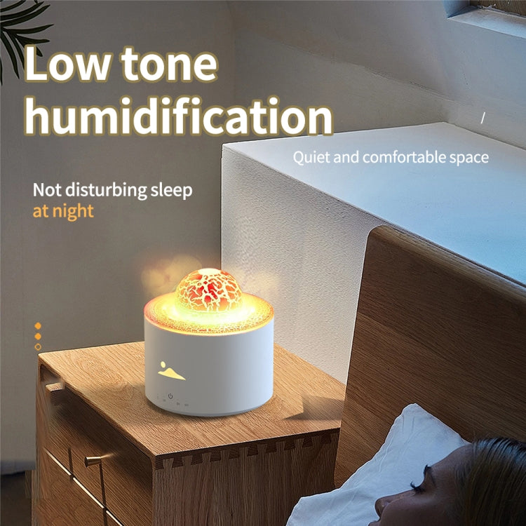 HX-130 Colorful Night Light Planet Desktop Flame Aromatherapy Humidifier, US Plug, EU Plug, UK Plug