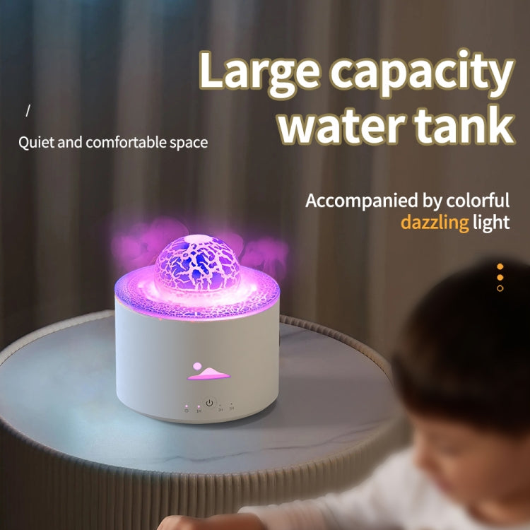 HX-130 Colorful Night Light Planet Desktop Flame Aromatherapy Humidifier, US Plug, EU Plug, UK Plug
