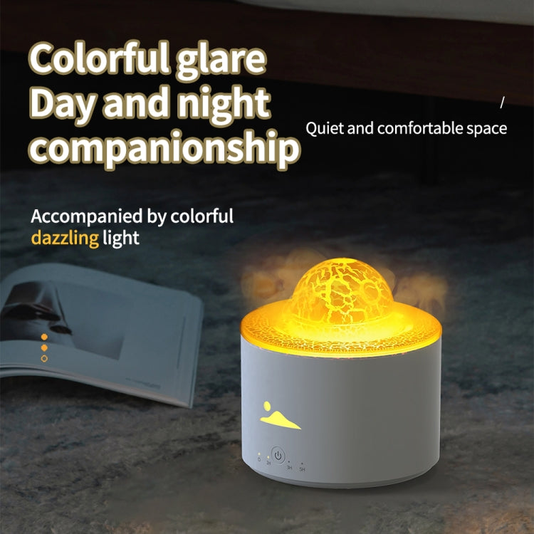HX-130 Colorful Night Light Planet Desktop Flame Aromatherapy Humidifier, US Plug, EU Plug, UK Plug
