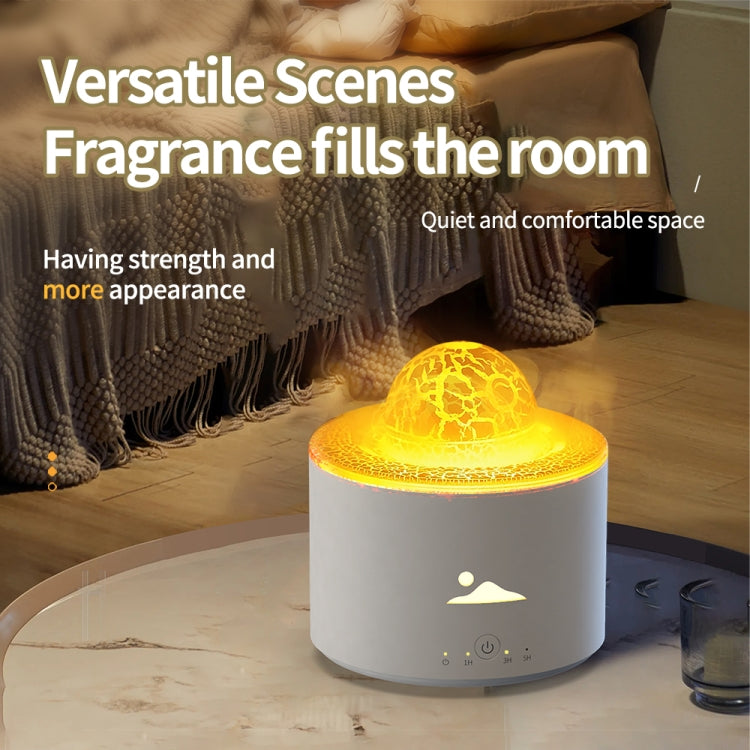 HX-130 Colorful Night Light Planet Desktop Flame Aromatherapy Humidifier, US Plug, EU Plug, UK Plug