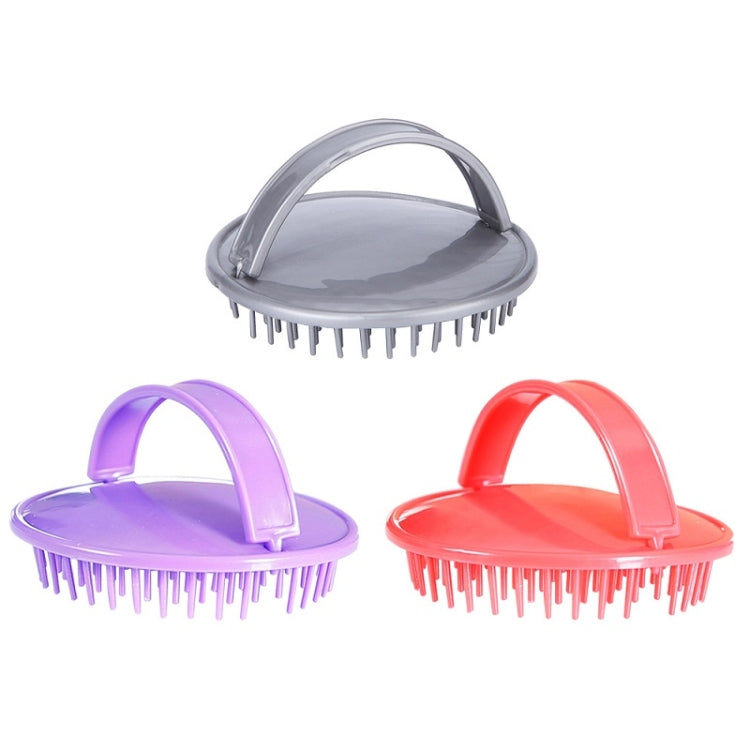 10 PCS Head Itching Massage Brush Household Scalp Cleaning Brush, Red, Purple, Grey