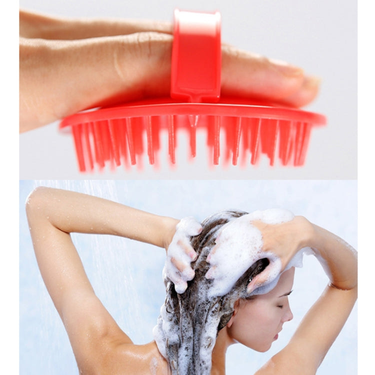 10 PCS Head Itching Massage Brush Household Scalp Cleaning Brush, Red, Purple, Grey