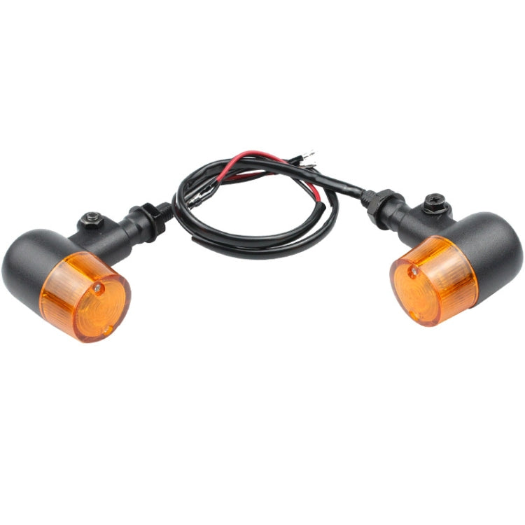 2 PCS Motorcycle Modified Steering Lamp Retro Metal Iron Shell Turning Light, Metal Iron Shell