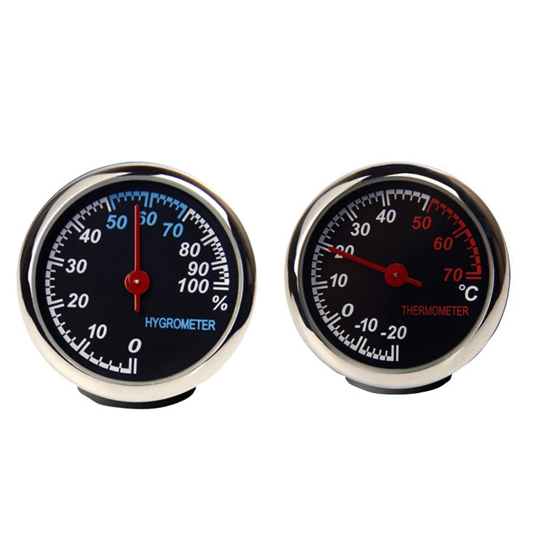 2 PCS Vehicle-Mounted High Temperature And Low Temperature, 2 PCS Thermometer, 2 PCS Hygrometer