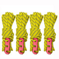 Outdoor Camping Tent Canopy Wind Rope Luminous Multi-Function Wind Rope Buckle Tent Fixed Rope, 4m x 4 Rolls, 4m x 6 Rolls