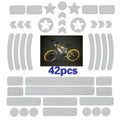 Bicycle Honeycomb Reflective Sticker Night Reflective Logo Grid Stripe Warning Strip
